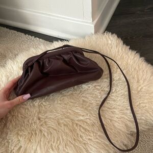 Fancy faux leather clutch bag! Perfect for any occasion! Bordeaux color!